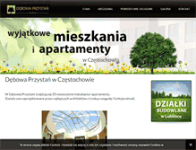Tablet Screenshot of debowa-przystan.pl
